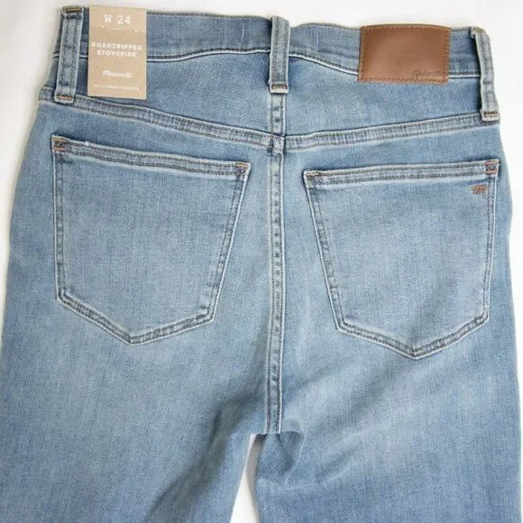 NEW Madewell Supersoft Stovepipe Jeans Plattwood, size 24 - Picture 11 of 16